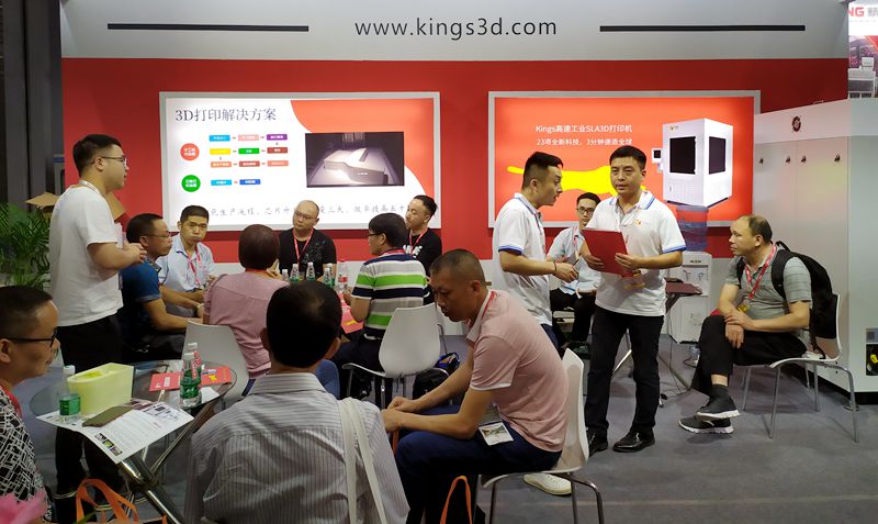 Guangzhou Ceramics Industry Exhibition, why Kings sla resin 3d printer makes viewers crazy