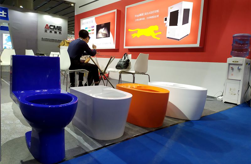 Guangzhou Ceramics Industry Exhibition, why Kings sla resin 3d printer makes viewers crazy