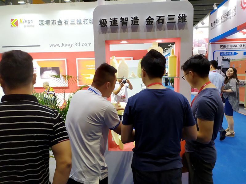 Guangzhou Ceramics Industry Exhibition, why Kings sla resin 3d printer makes viewers crazy