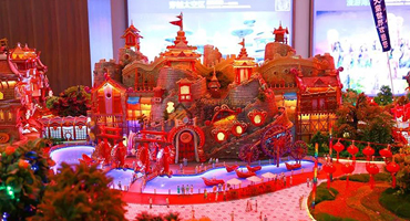 He used the KINGS industrial 3D printer to create a building model of Evergrande Children's Park worth 6 million yuan.