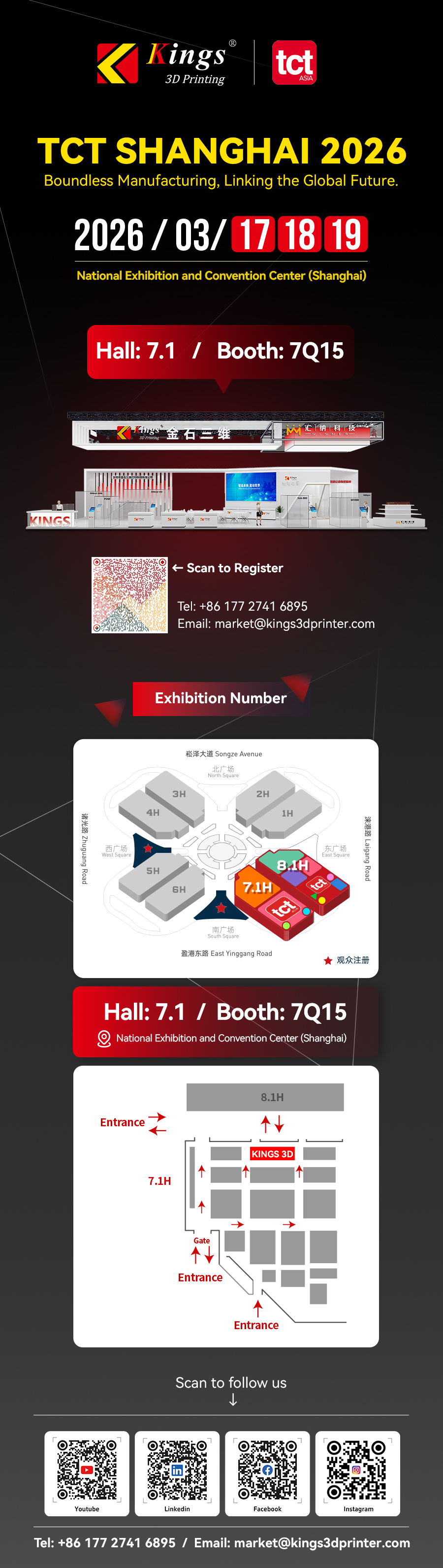 Kings 3D to Exhibit Advanced Industrial 3D Printing Solutions at TCT Shanghai 2026